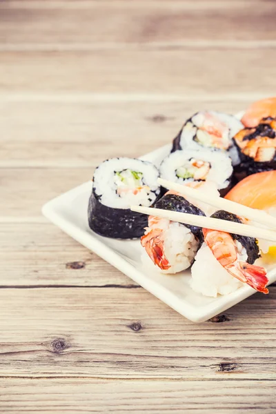 Maki Sushi Set — Stockfoto