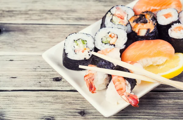 Conjunto de sushi Maki — Fotografia de Stock