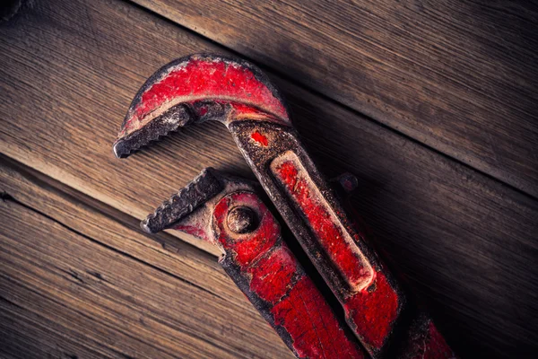 Vintage pipe wrench — Stock Photo, Image