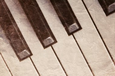 vintage klavye closeup