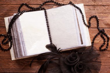 eski albüm ve retro Bayan aksesuarlar