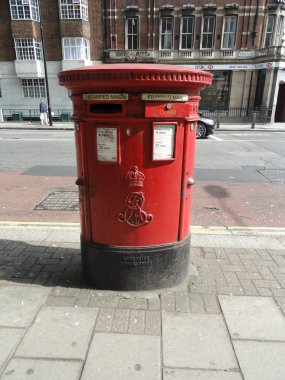 Red Mailbox , England clipart