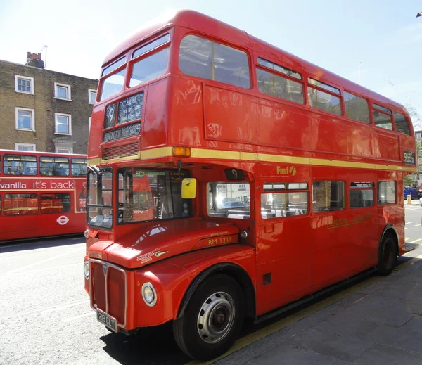 Röd buss, london — Stockfoto