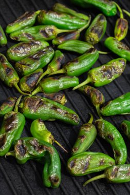 Izgara yeşil biber. Pimientos de padron, İspanyol tapas