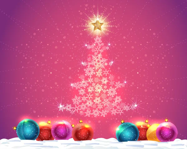 Merry Christmas Vector Background — Stock Vector