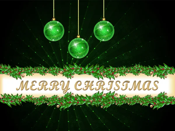 Merry Christmas Background — Stock Vector