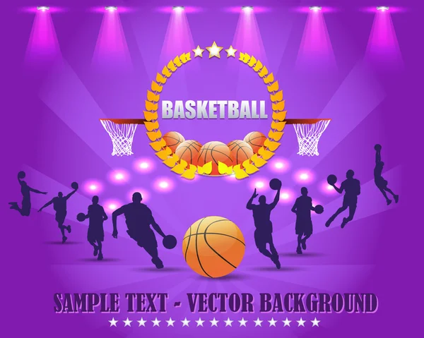 Resumen Antecedentes Baloncesto Vector Diseño — Archivo Imágenes Vectoriales