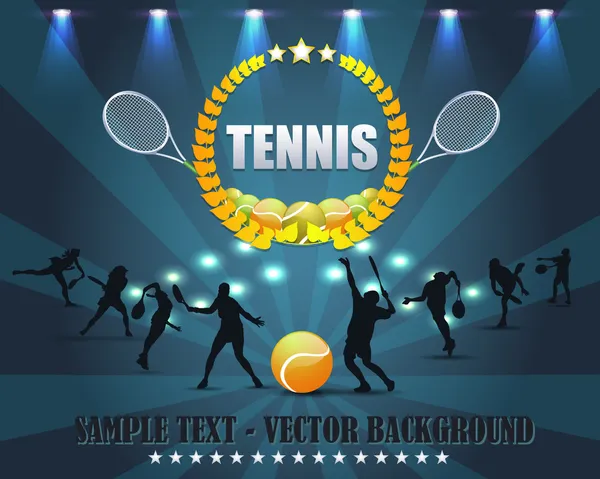 Escudo de tenis Diseño vectorial — Vector de stock