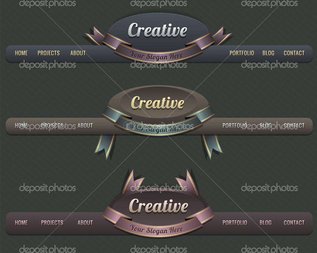 Web Elements Header Navigation 12677069 - WDRFree Vector illustration of Web Elements Header Navigation 12677069