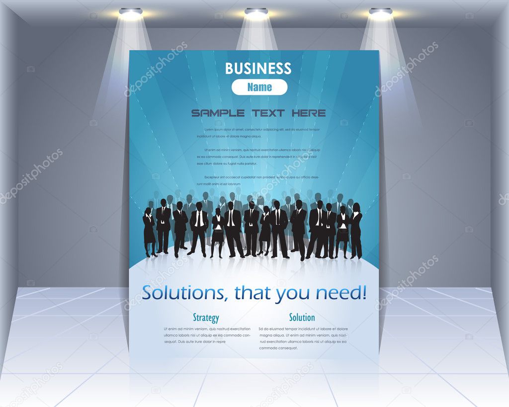 Business Style Flyer Vector Template