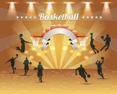 arka plan basketbol vektör tasarımı