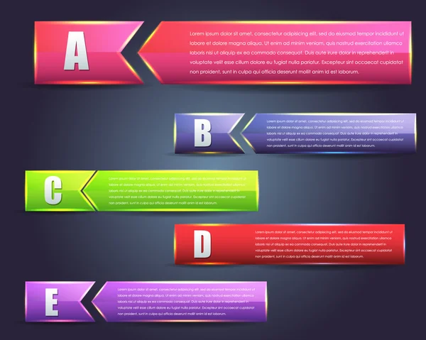 Abstract abc Page Banner Vector Diseño de fondo — Vector de stock