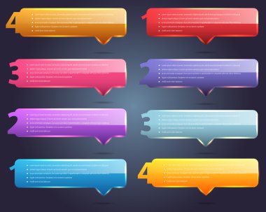 numaralandırılmış başlık vektör arka plan tasarlamak