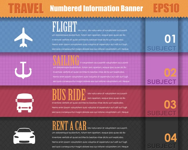 Vektör Arkaplan Numarası Seçenekleri Pankartı