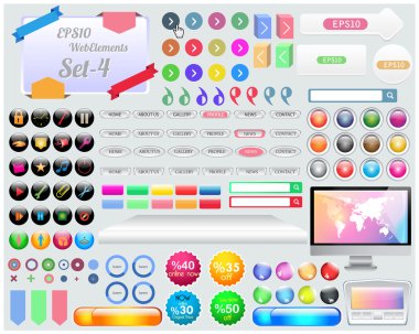 Web öğeleri Vektör Tasarımı 04