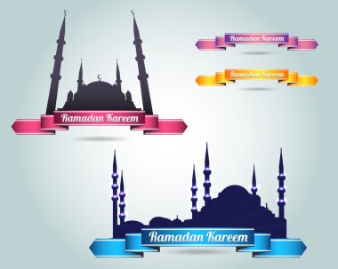 Ramazan kareem Camii vektör tasarımı