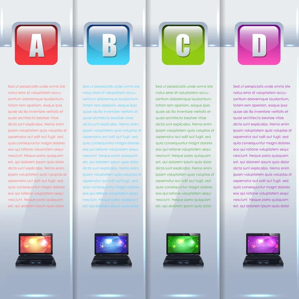 Fundo do vetor Abc Banner Card —  Vetores de Stock