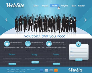 İş Web tasarım vektör öğeleri