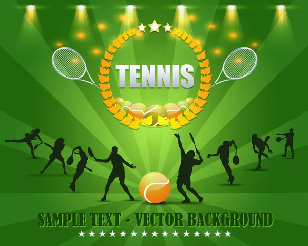Tenis çelenk vektör tasarımı — Stok Vektör