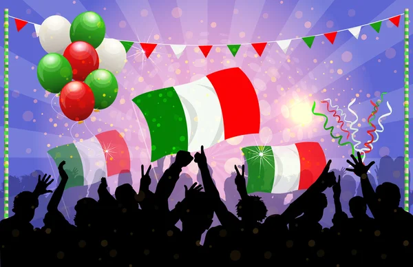 Festeggiamenti nazionali Vettore Italia — Vettoriale Stock