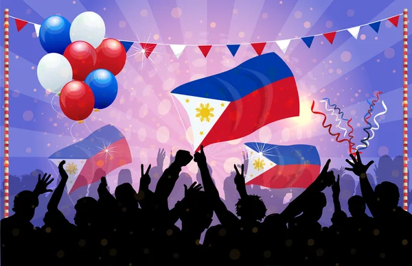 Celebración nacional Vector Filipinas — Vector de stock