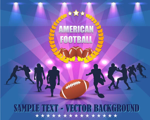 American Football wreath Vector Design — Stock Vector
