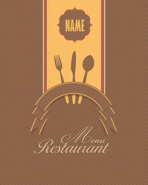 Restaurace menu vektorový design — Stockový vektor