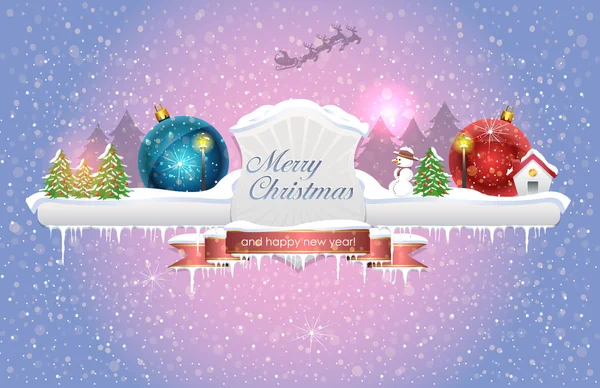 Merry Christmas Background — Stock Vector