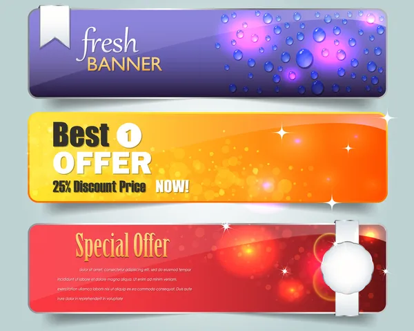 Web banner sjabloonontwerp vector — Stockvector