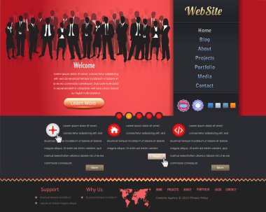 Web sitesi tasarım vektör öğeleri