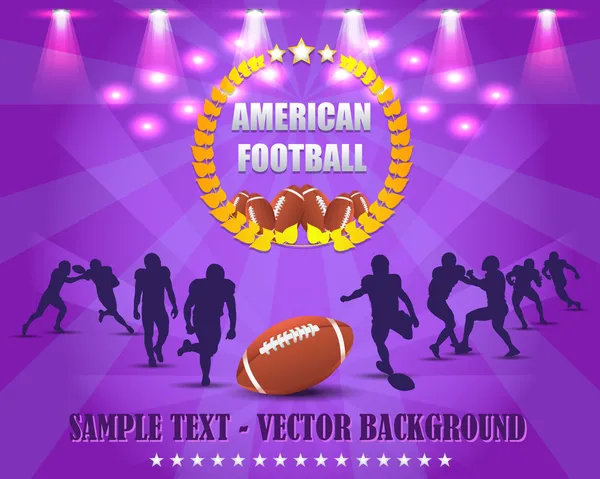 Design vettoriale di football americano — Vettoriale Stock