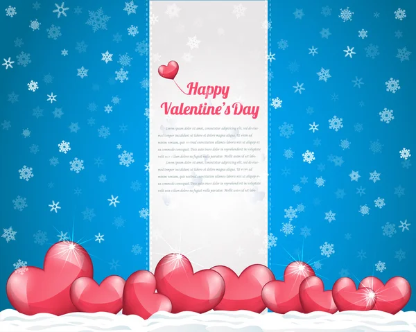 Vector Illustration of Valentine 's Day Card Design — стоковый вектор