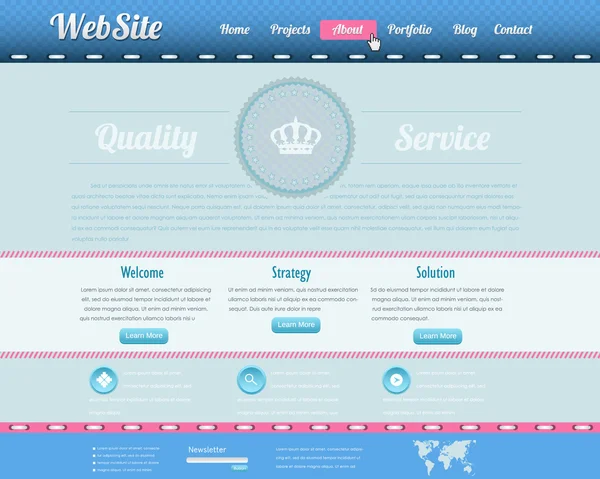 Web Design Vector Elementos — Vetor de Stock