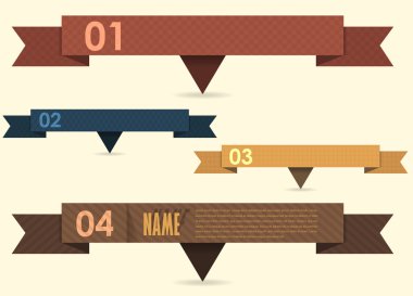 Vektör Arkaplan Numarası Seçenekleri Pankartı