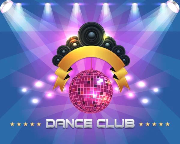 Dance Party Banner Background Flyer Templates Design — Stock Vector