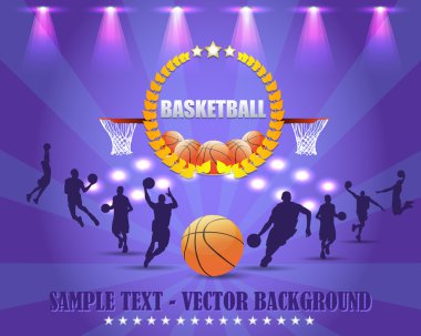 arka plan basketbol vektör tasarımı