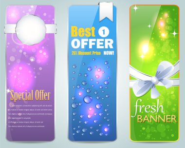 Web banner vektör set