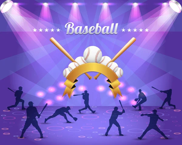 Baseball Theme Vector Design — Stock Vector