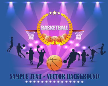 arka plan basketbol vektör tasarımı