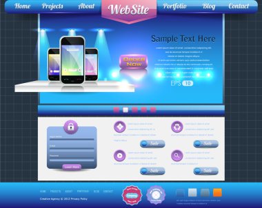 İş Tema Web tasarım vektör öğeleri