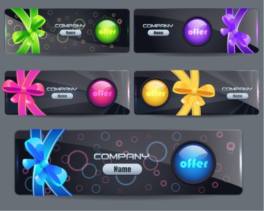 Banner kartı vektör tasarımı