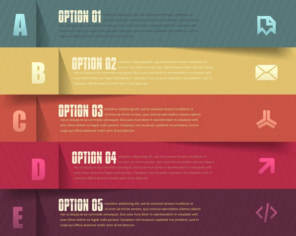 Vektör Arkaplan Numarası Seçenekleri Pankartı