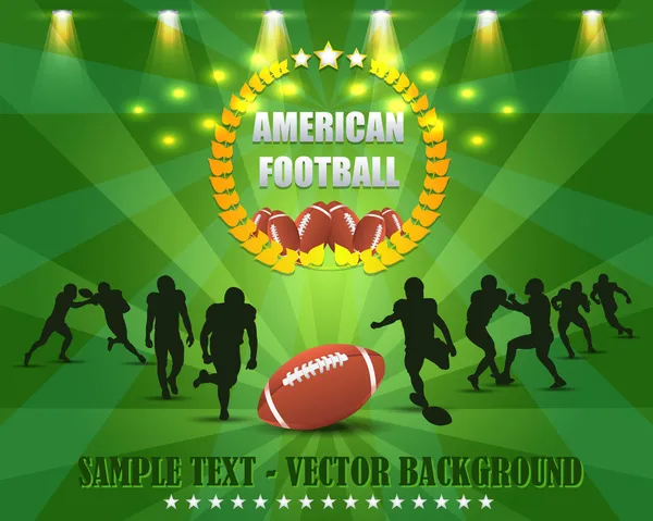 Amerikan futbolu vektör tasarımı