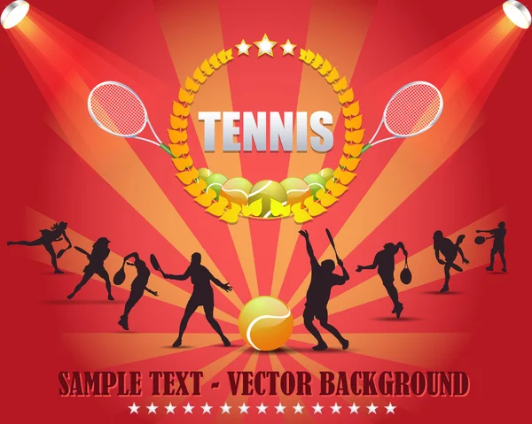 Tennis Shield Vector Design — Stock Vector