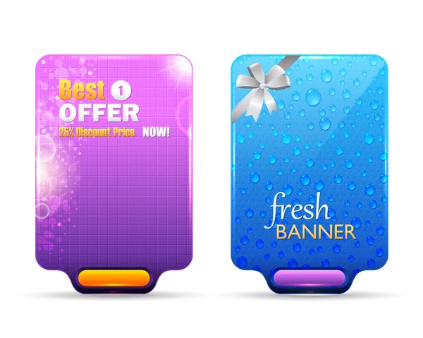 Banner fresco de caja web — Vector de stock