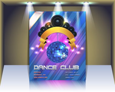 parti dergi flyer vektör şablonu