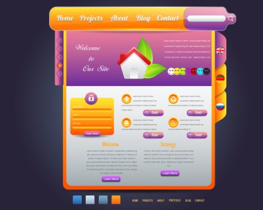 Web sitesi tasarım vektör öğeleri