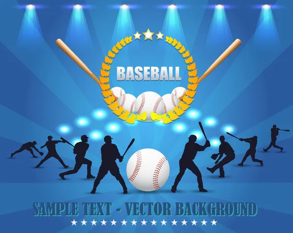 Tema de béisbol Diseño vectorial — Archivo Imágenes Vectoriales