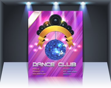 parti dergi flyer vektör şablonu