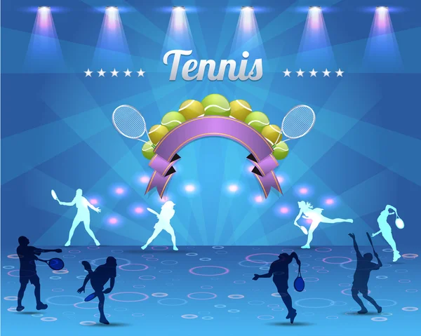 Tennis glänzender Hintergrund — Stockvektor
